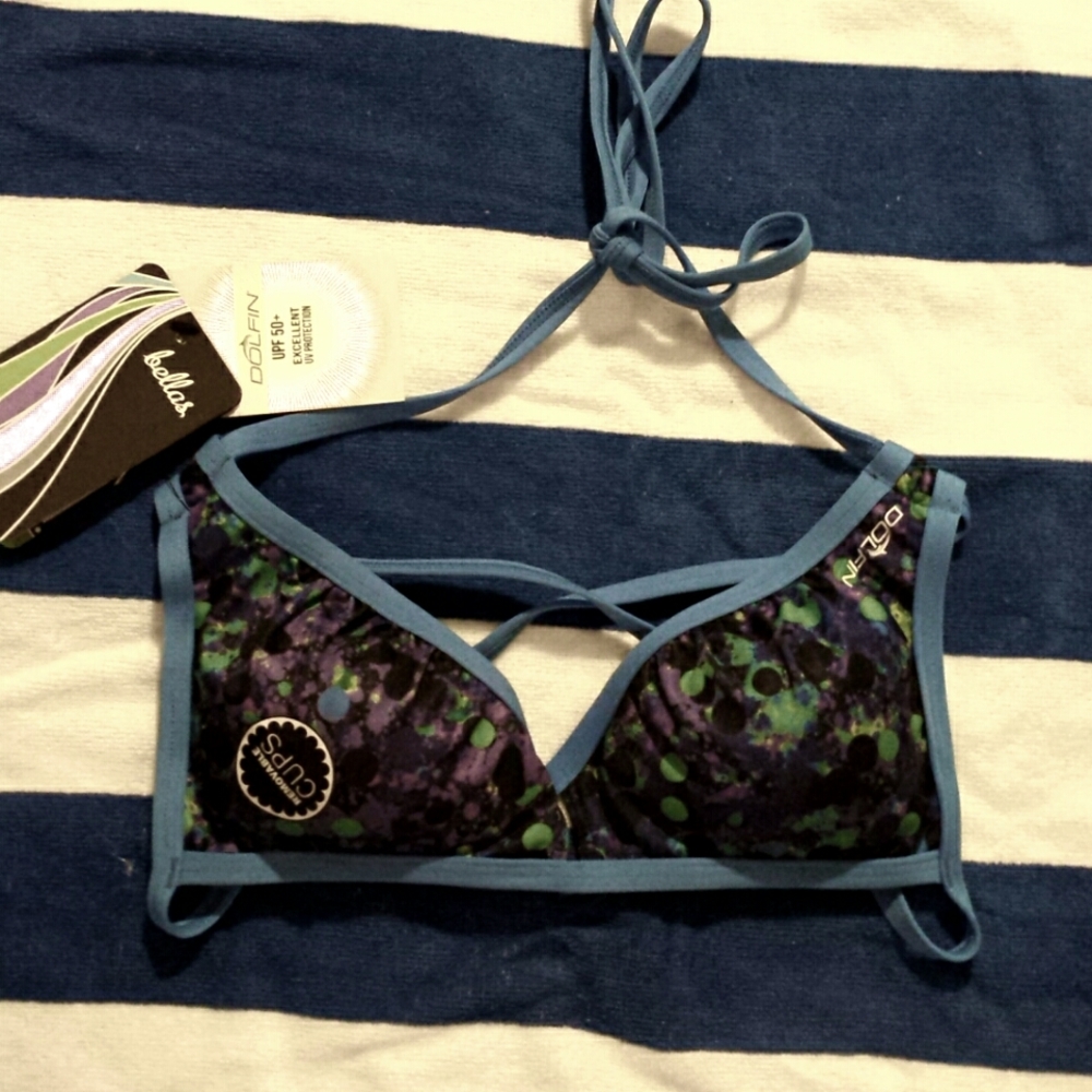 NWT Bellas by Dolphin bikini top